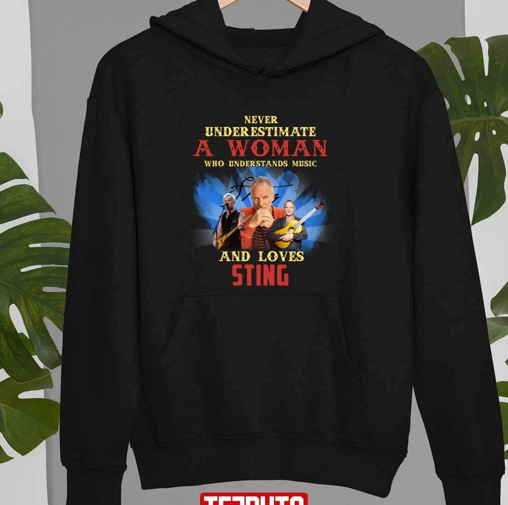 Never Underestimate A Woman Who Loves Sting Gordon Matthew Unisex T-Shirt