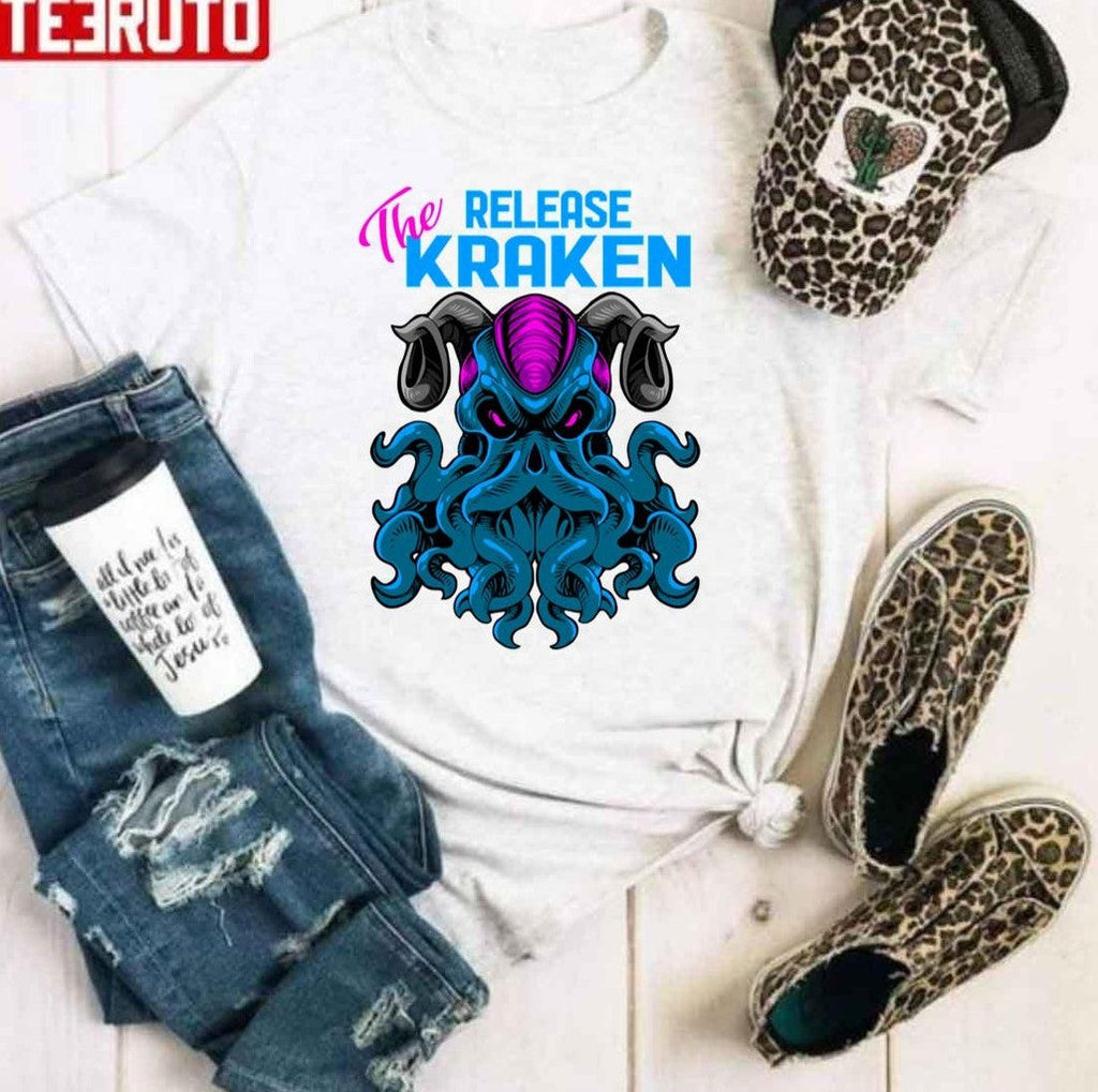 Sea Monster Release The Giant Kraken Vintage Unisex Hoodie