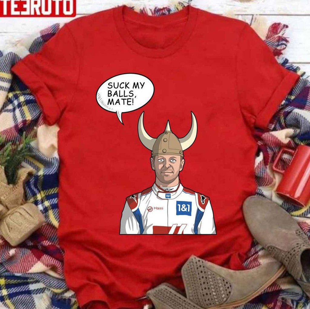 Suck My Balls Kevin Magnussen Being Rude Formula 1 Unisex Sweatshirt