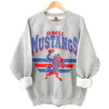 SMU Mustangs Vintage NCAA Sweatshirt, Unisex Mustangs Football Shirt, Classic Sport Hoodie, Gifts for Football Fans, Cotton T-Shirt, Hoodie