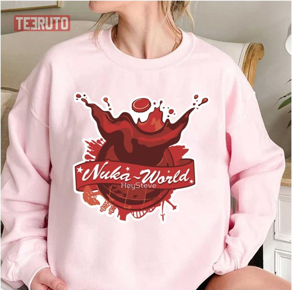 Nuka World Color Red Fallout Game Unisex Sweatshirt
