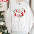 Sweet But Twisted Retro Vintage Christmas Candy Gift New Year Unisex Sweatshirt