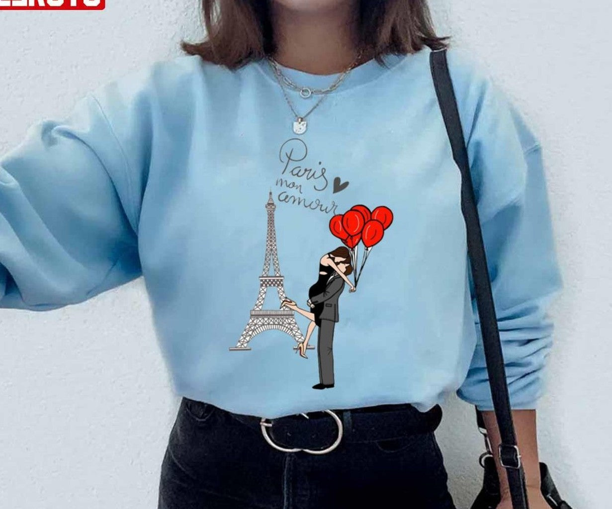 Paris Is Always A Good Idea Art Couple France Unisex Sweatshirt