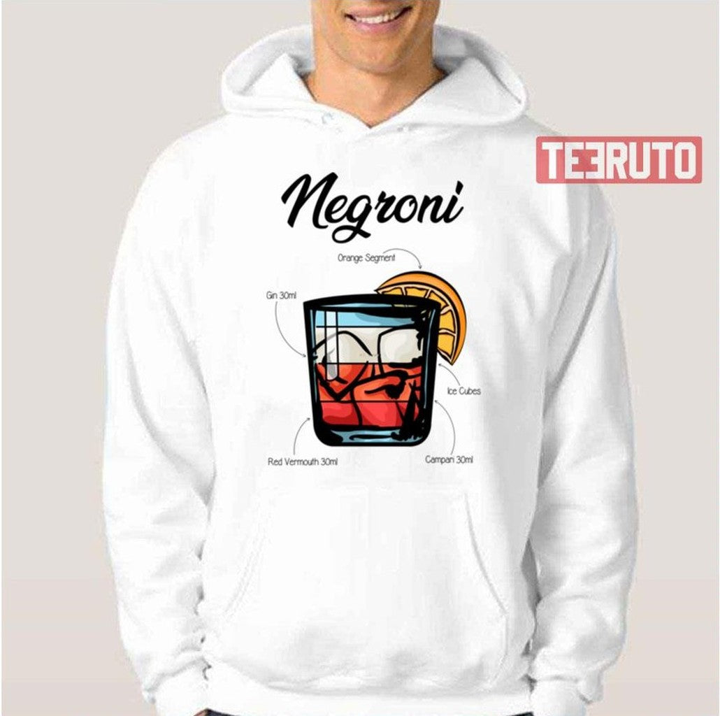Negroni Cocktail Recipe Unisex T-Shirt