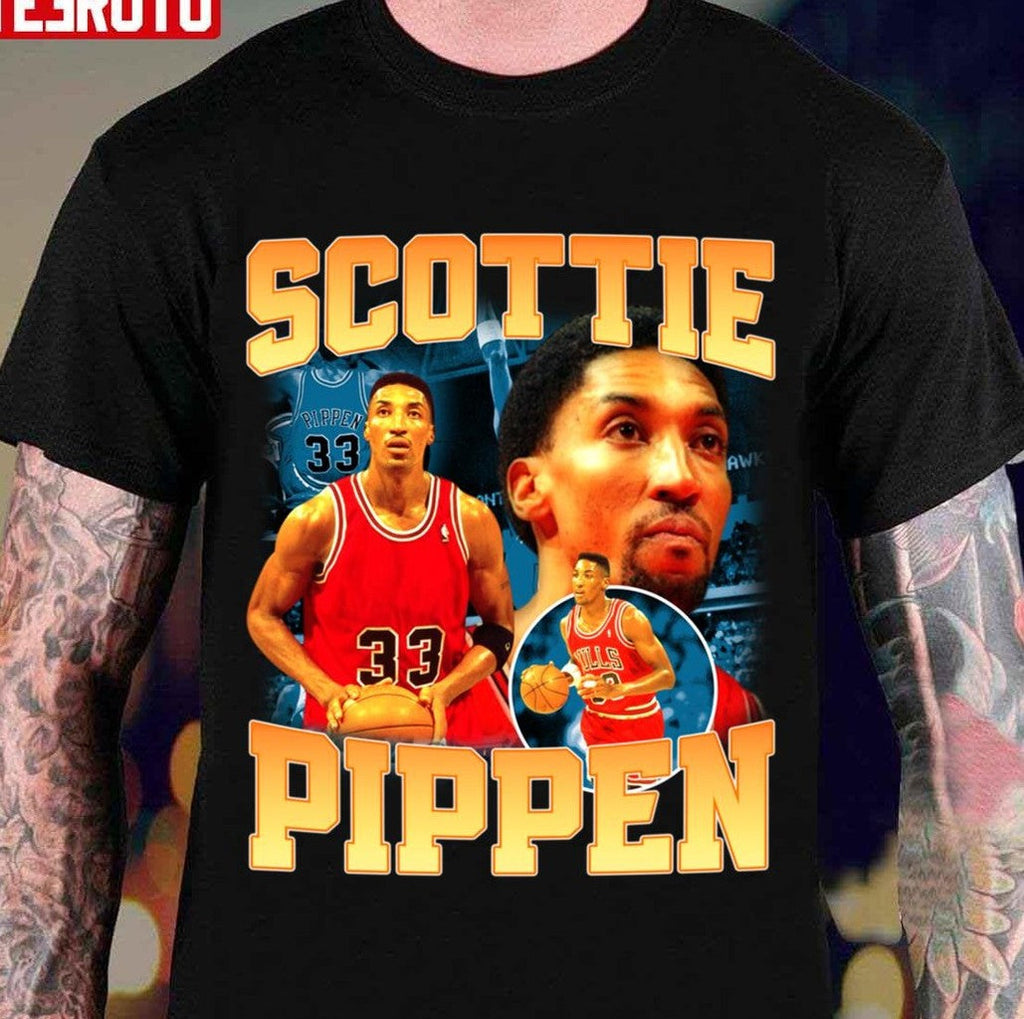 Basketball Vintage Retro 80s Scottie Pippen 90s Unisex Hoodie
