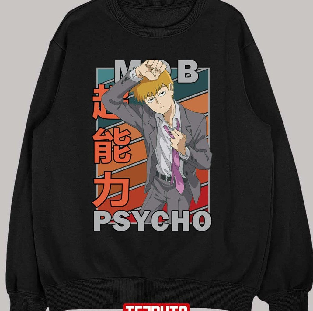 Reigen Arataka Mob Psycho 100 Mobu Saiko Hyaku Vintage Color Palette Design Unisex T-shirt
