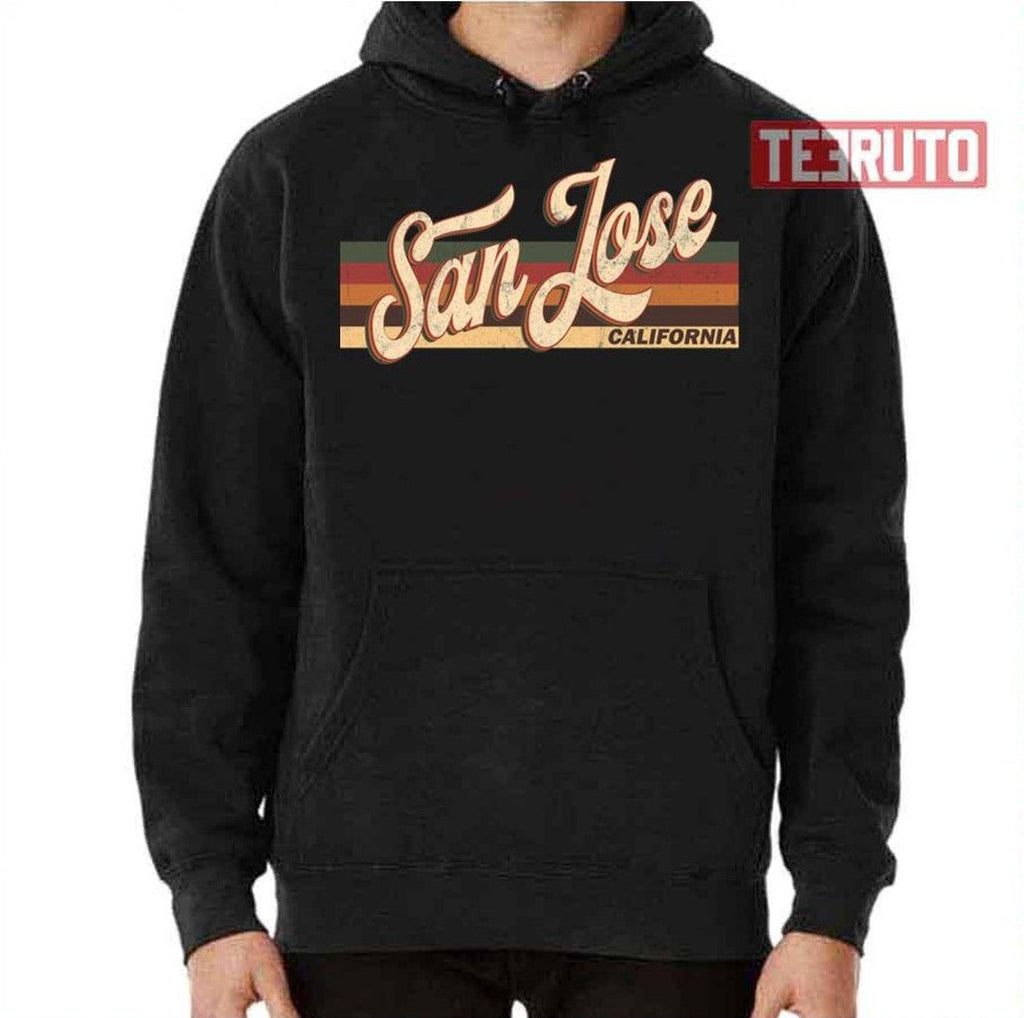 San Jose California State Retro Vintage 70s 80s Distressed Unisex T-Shirt