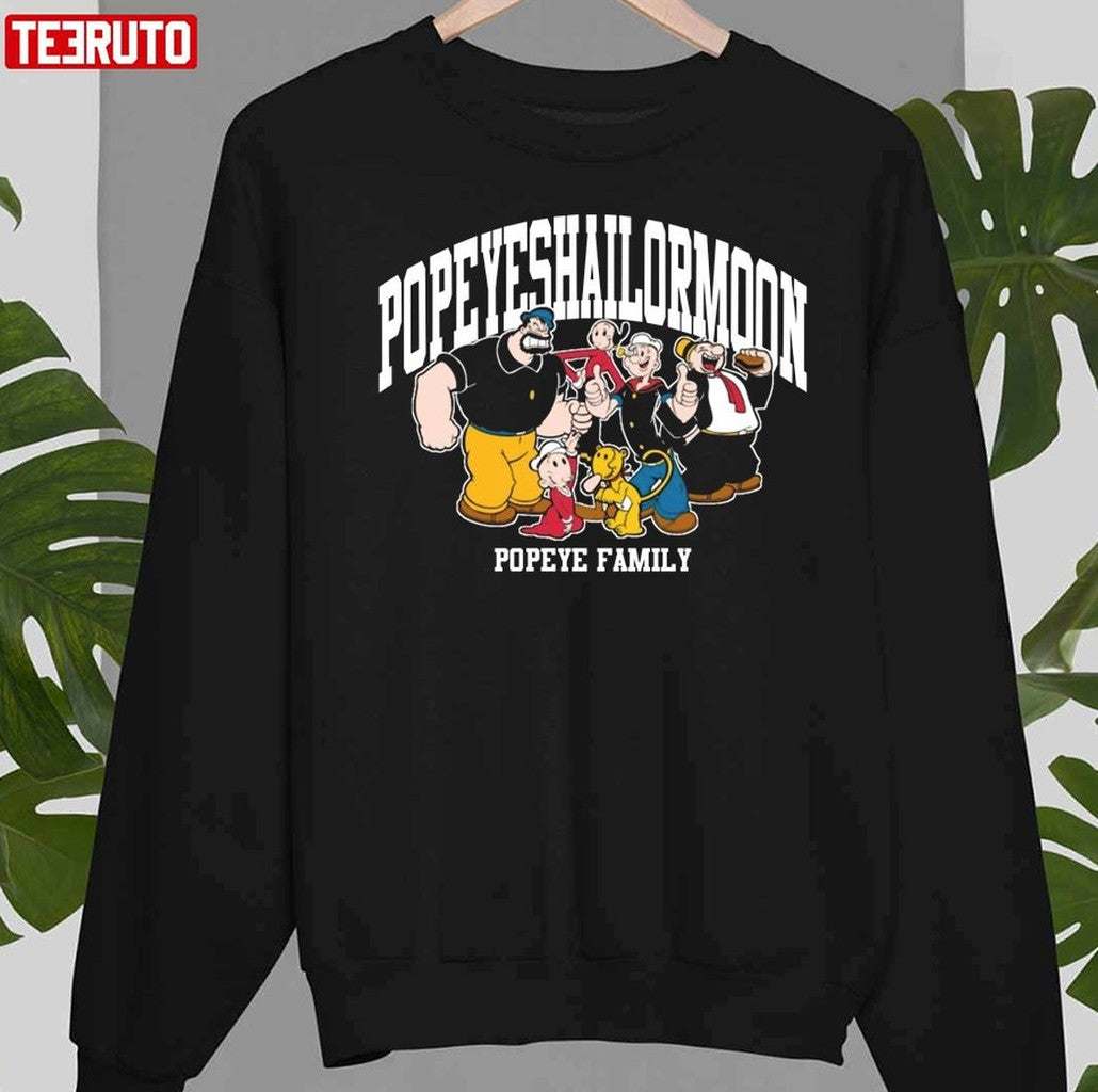 Popeye The Sleepwalker Logo Design Unisex Sweatshirt