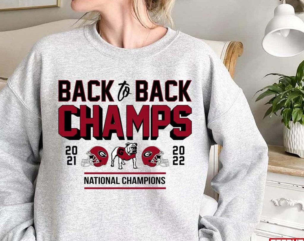 Back To Back Georgia Bulldogs National Champions 2023 Unisex Sweatshirt