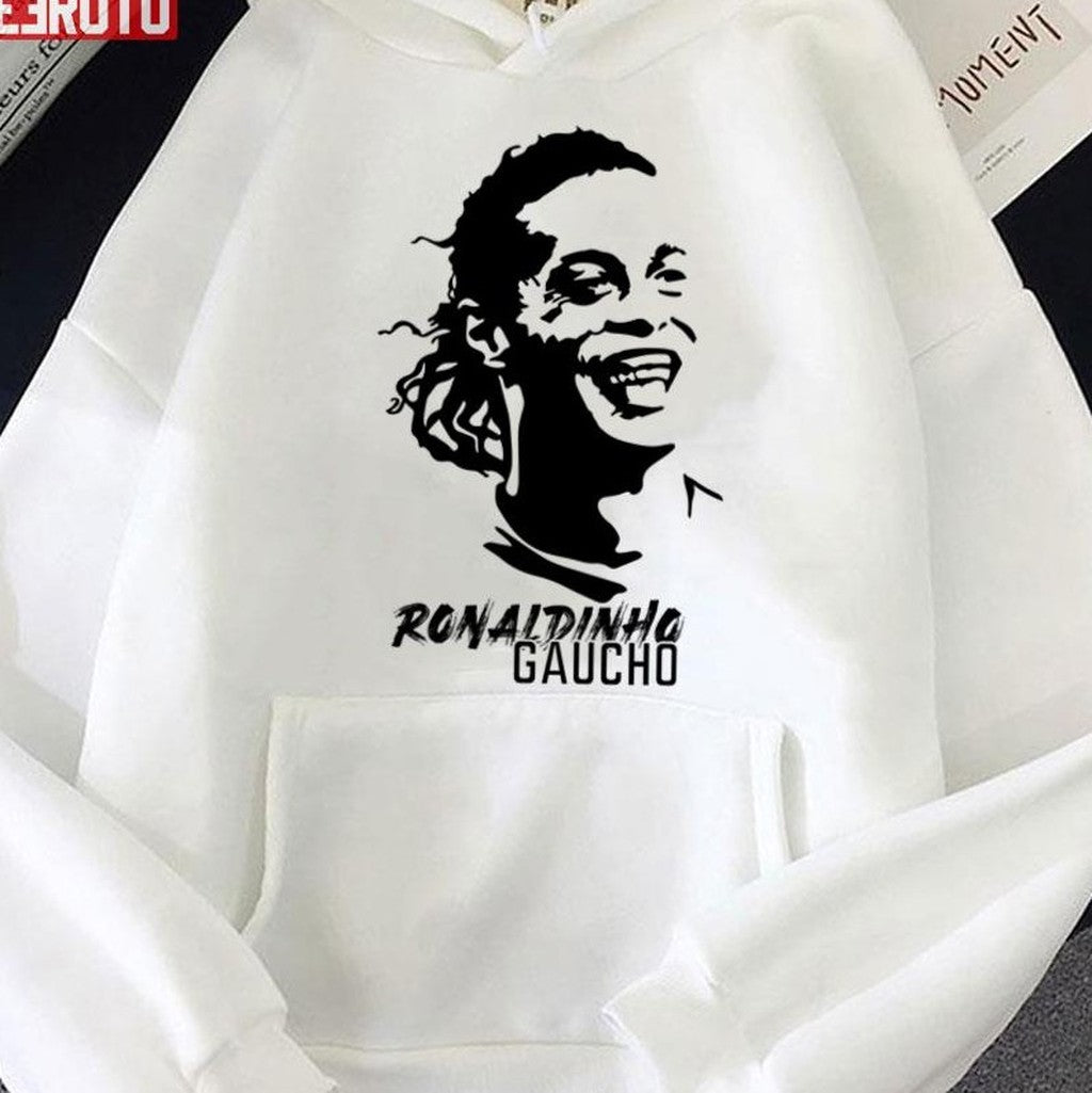Ronaldinho Gauchi Ronnie Black And White Art Unisex Sweatshirt