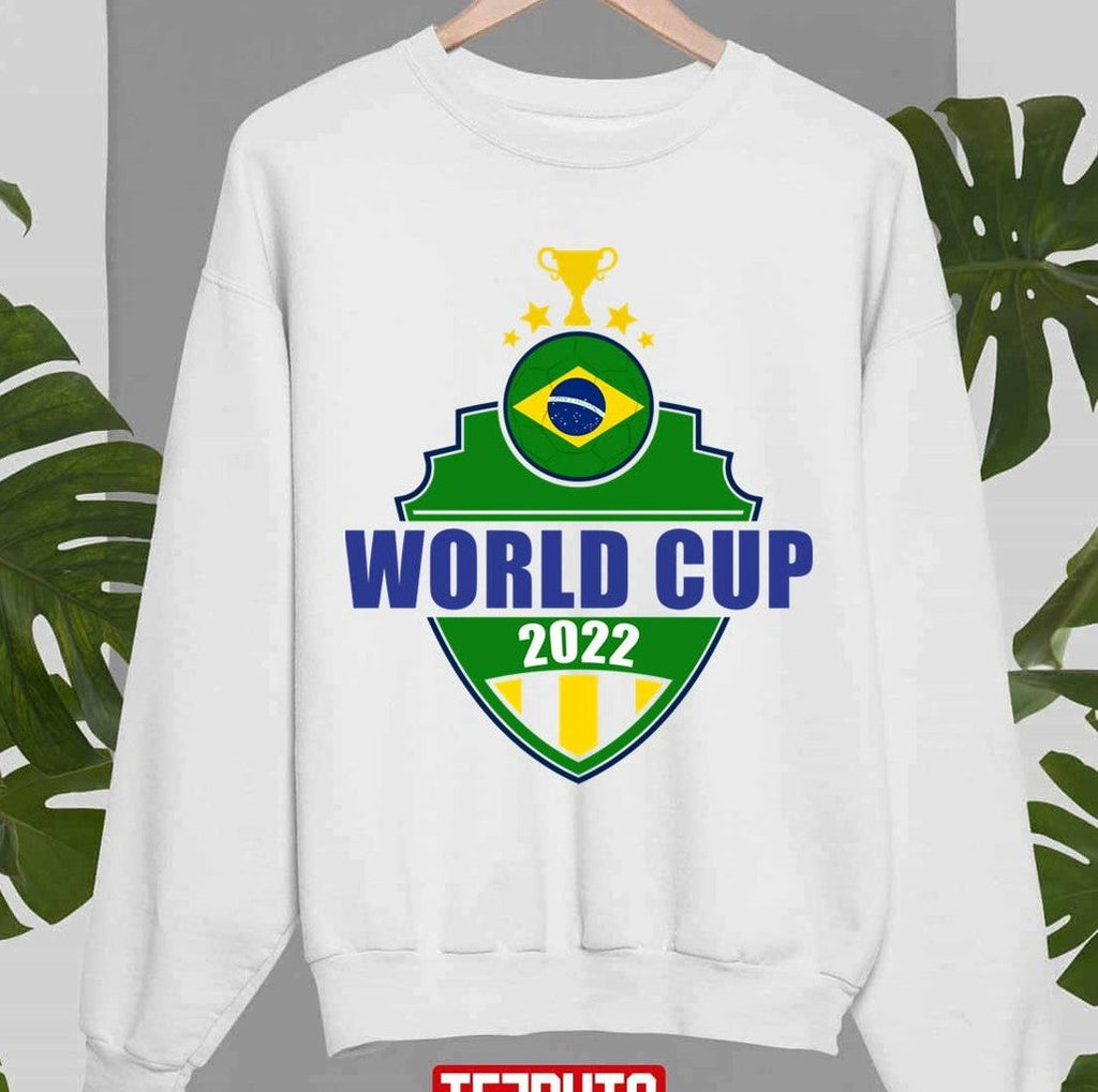 The Cup Of Life Brazil World Cup Qatar 2022 Brazil Flag Unisex Sweatshirt