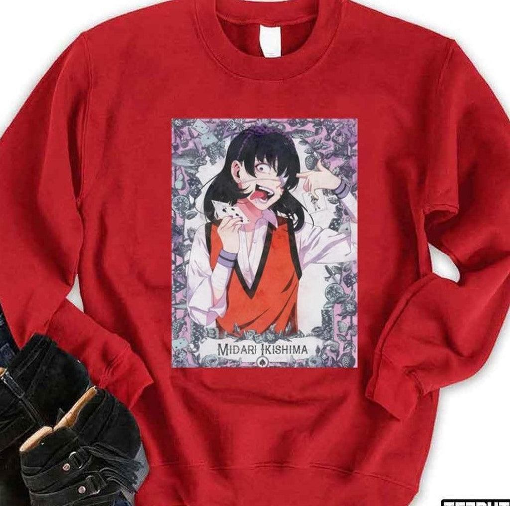 2nd Year Student Midari Ikishima Kakegurui Unisex Sweatshirt