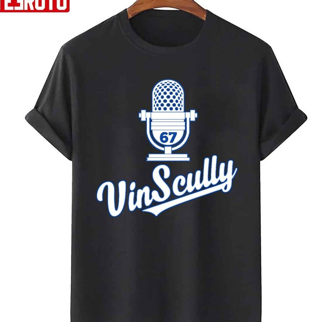 67 Vin Scully Los Angeles MLB Baseball Design Unisex T-Shirt