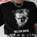 Smoke Design Willem Dafoe American Actor Unisex T-Shirt