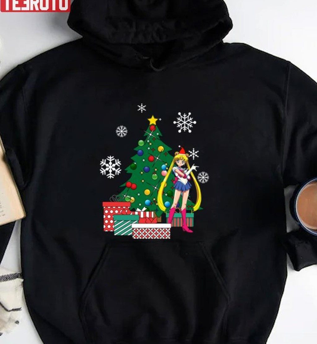 Sailor Moon Around The Christmas Tree Unisex Sweatshirt