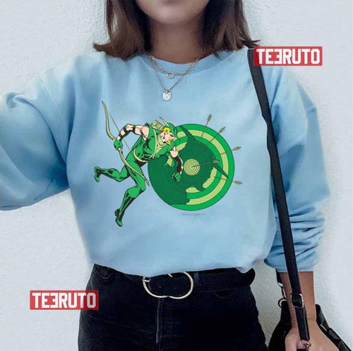 Animated Design Green Arrow With Target 2 Unisex T-Shirt