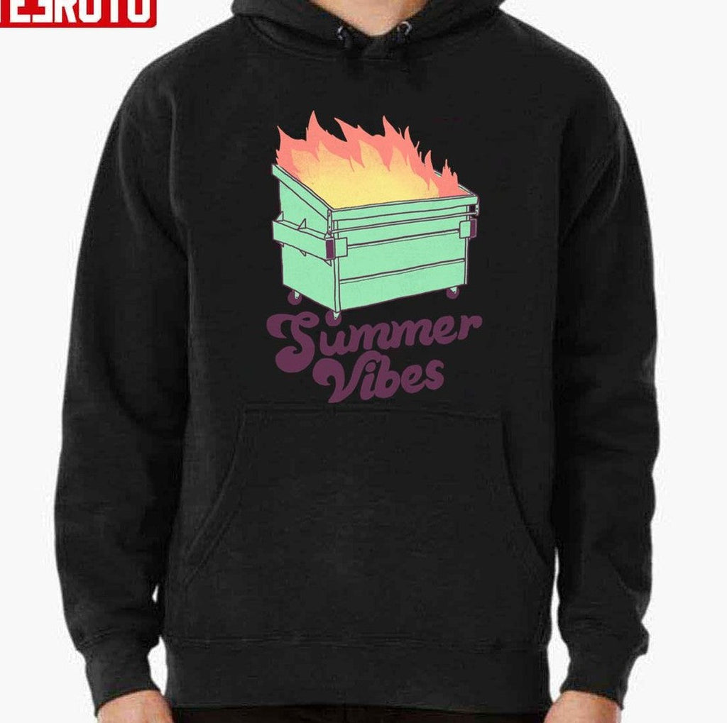 Summer Vibes Fire Fire Vintage Art Unisex T-Shirt