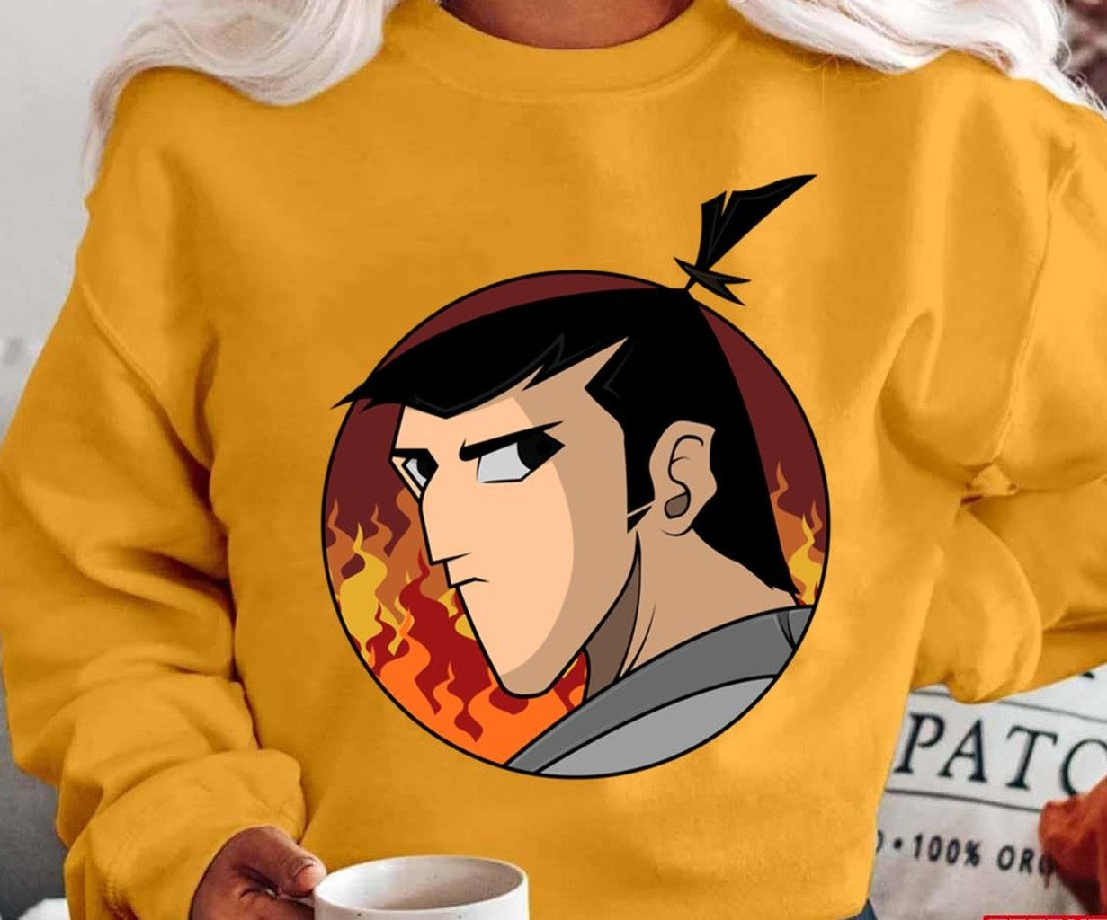 Round Design Samurai Jack Unisex T-Shirt