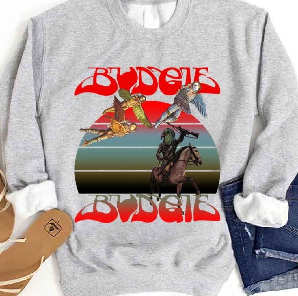Bandolier Album 1975 Budgie Band Vintage Unisex Sweatshirt