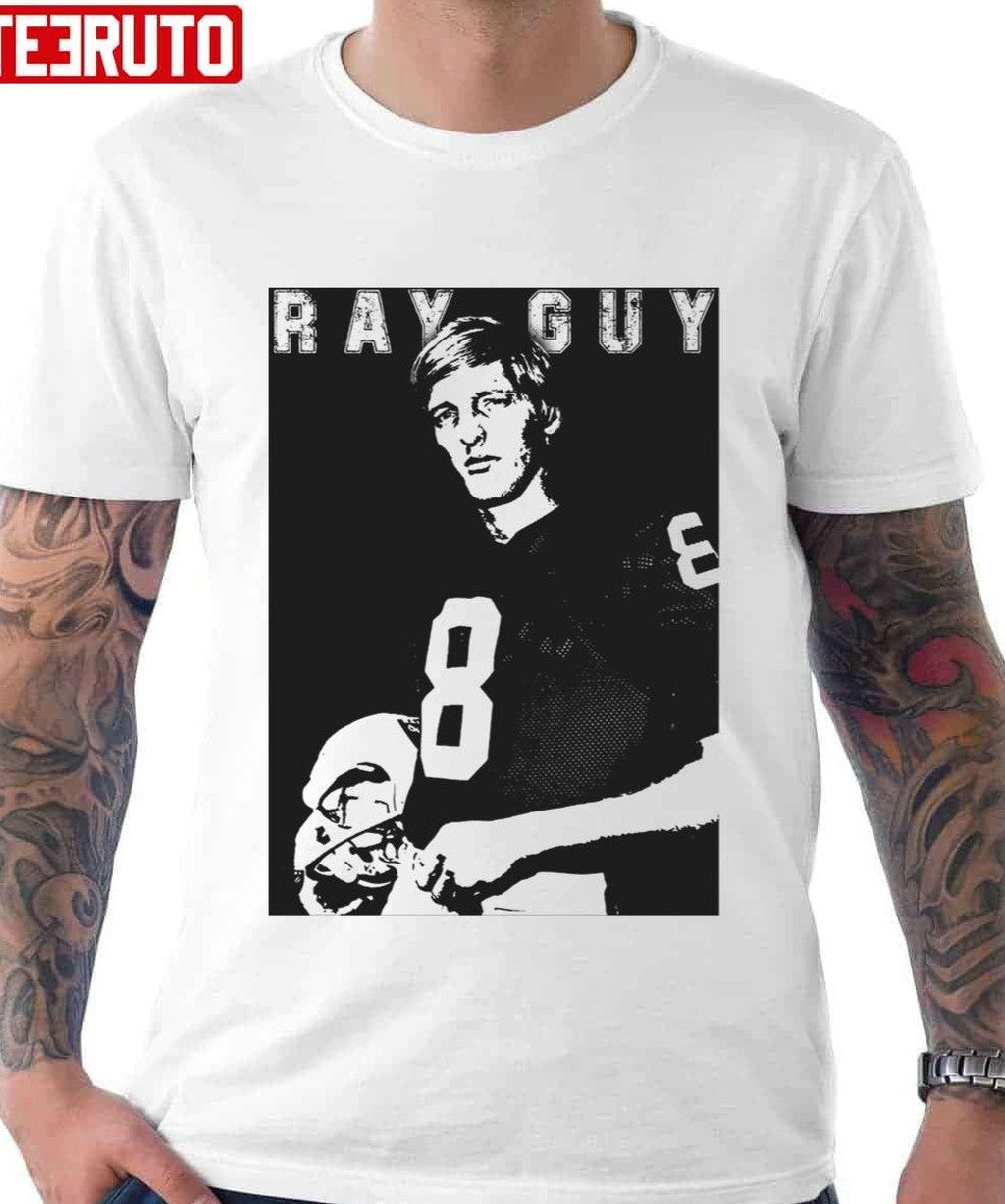 Number 8 Ray Guy Retro Style Unisex Hoodie