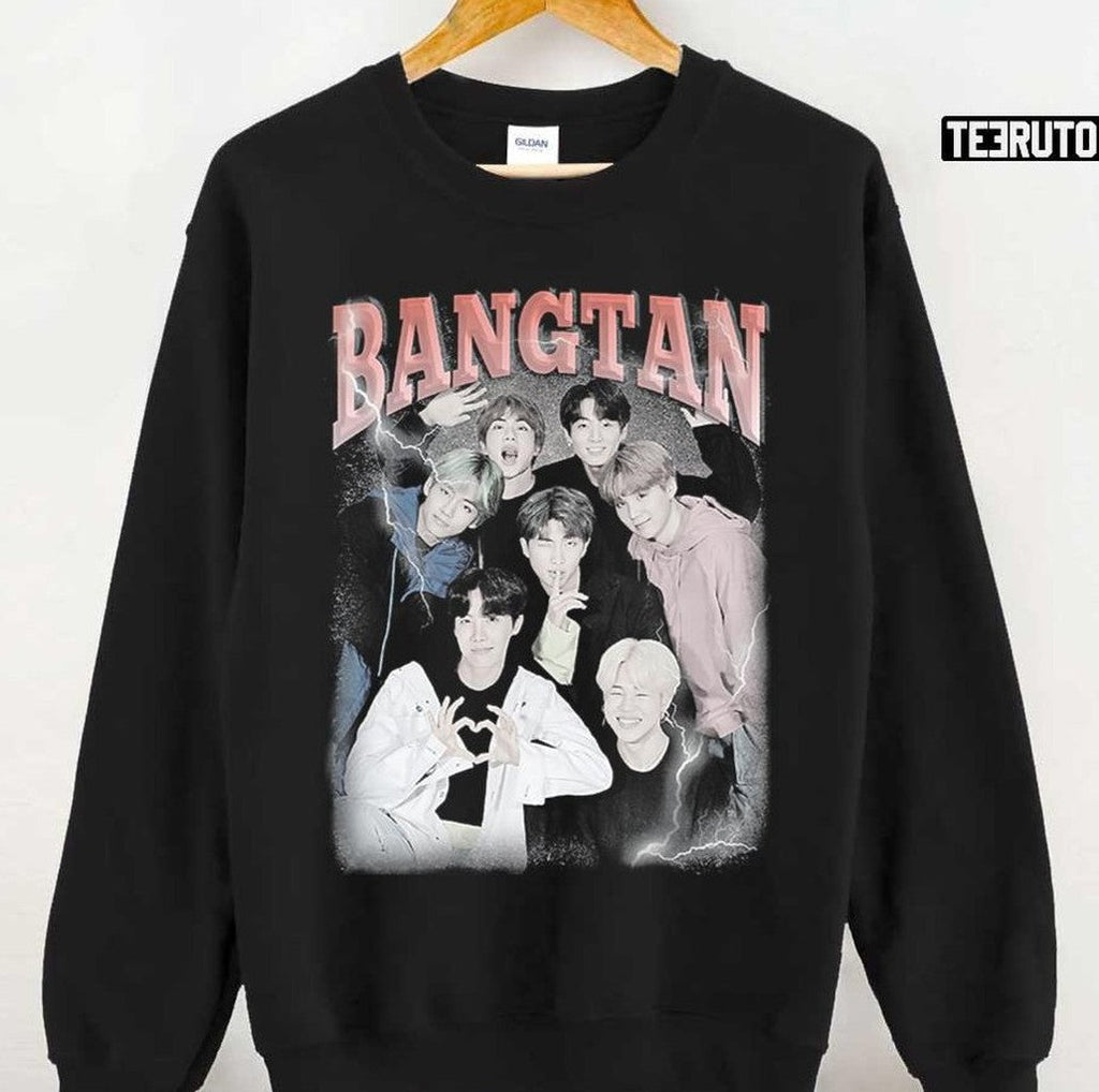 Bangtan Boys Vintage BTS Vintage RM Jin Suga jhope Jimin V Jungkook Graphic Unisex T-shirt