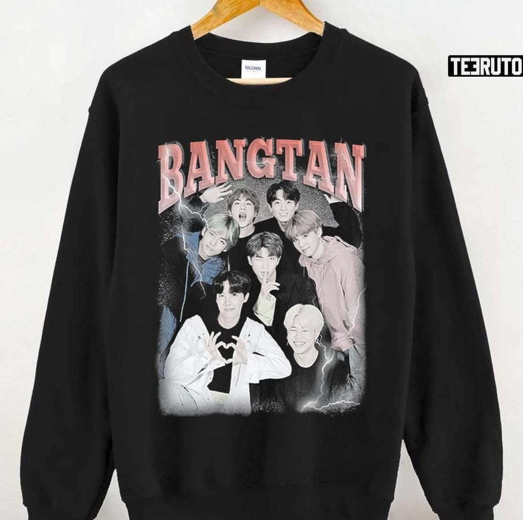 Bangtan Boys Vintage BTS Vintage RM Jin Suga jhope Jimin V Jungkook Graphic Unisex T-shirt
