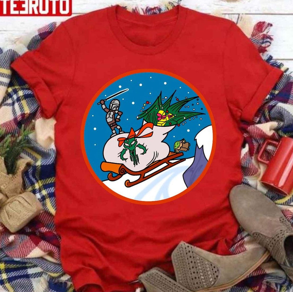 Saving Christmas Rounded Grinch Unisex T-Shirt