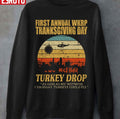 Retro First Annual Wkrp Turkey Drop Graphic Unisex Sweatshirt
