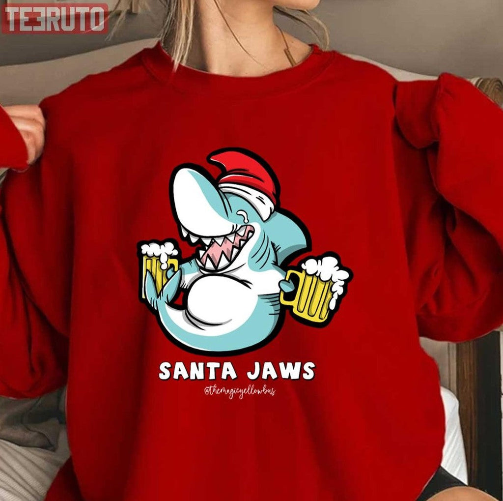 Santa Jaws 2023 Christmas Unisex Sweatshirt