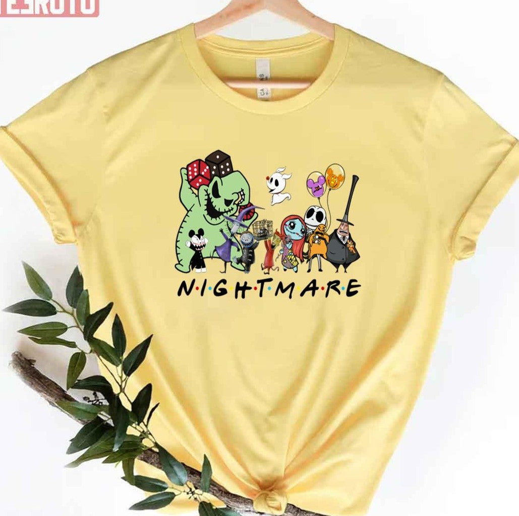 Nightmare Before Christmas Characters Friends Unisex T-Shirt