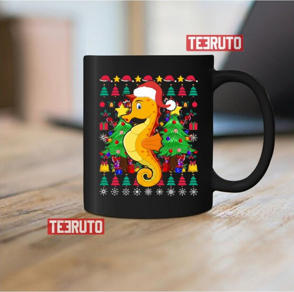 Santa Seahorse Christmas Unisex Sweatshirt