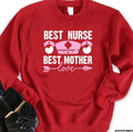 Best Mother Pink White International Nurses Day Unisex Sweatshirt