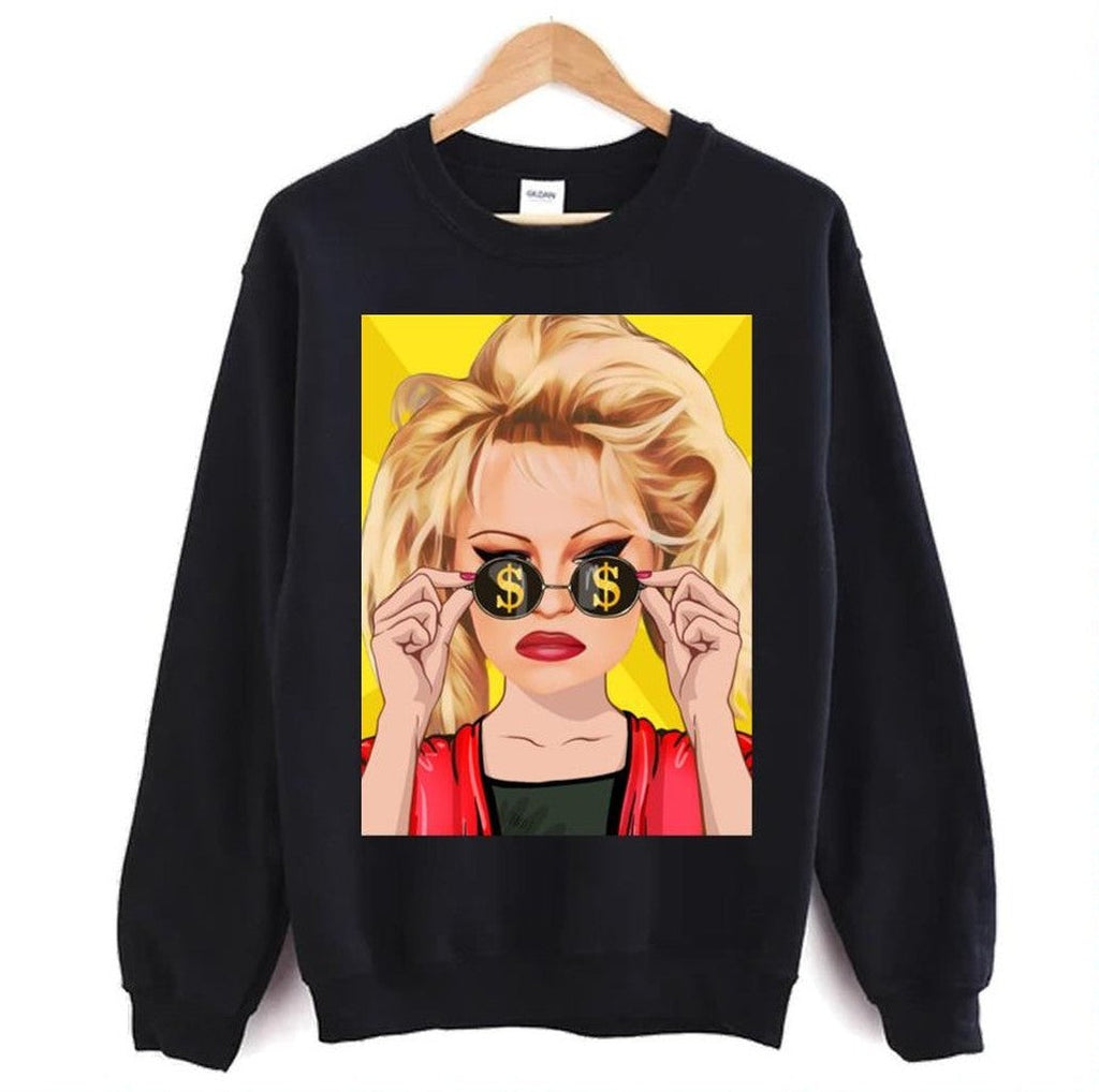 Money Icon Glasses Pamela Anderson Unisex T-Shirt