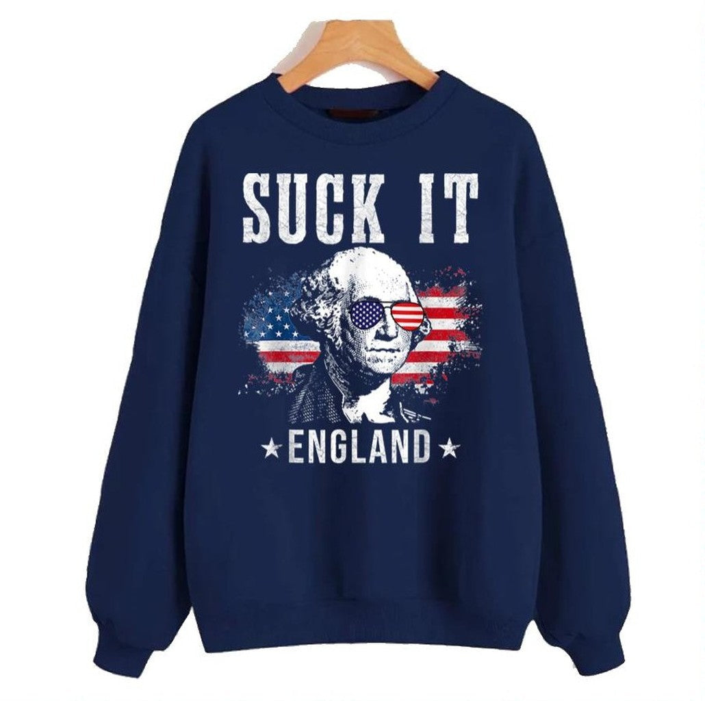 Suck It England 4th Of July George Washington Unisex Sweatshirt