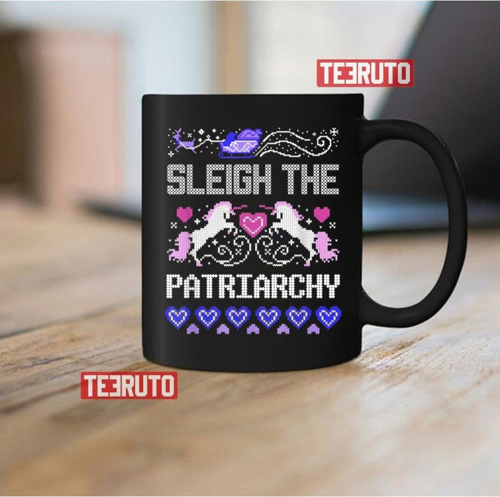 Sleigh The Patriarchy Feminist Christmas Sweatshirt