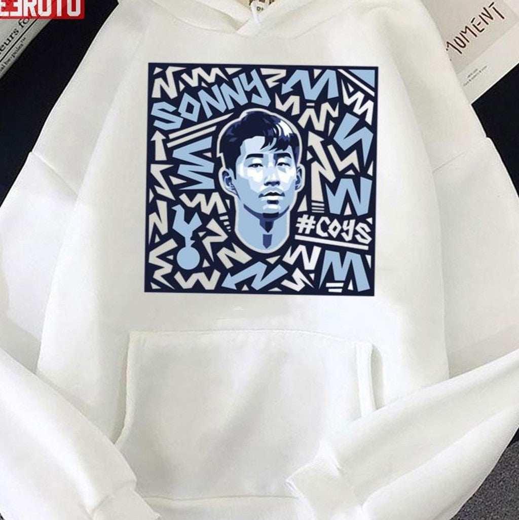 Son Heung Min Digital Illustration Football Art Unisex Sweatshirt