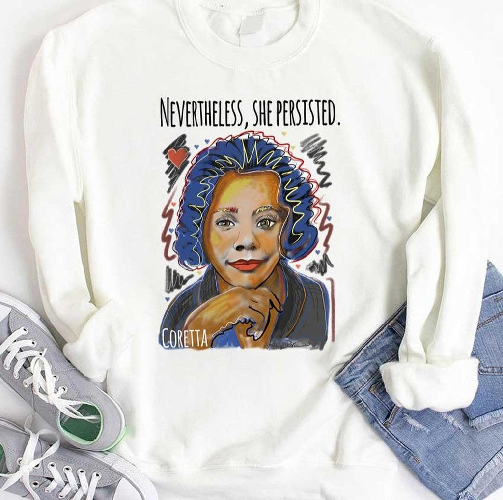 Nevertheless She Persisted Coretta Scott King Unisex T-Shirt