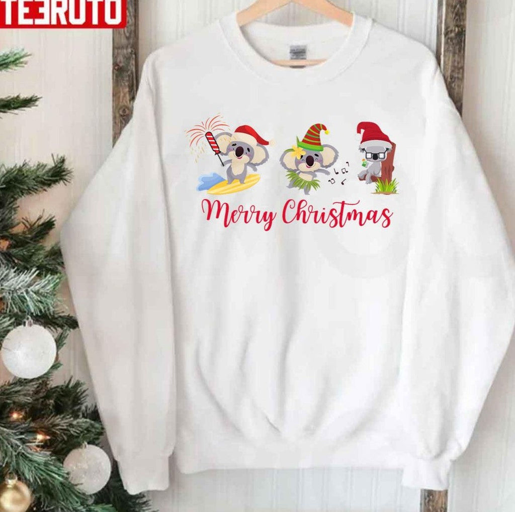 Australian Christmas With Merry Koalas Unisex Sweatshirt