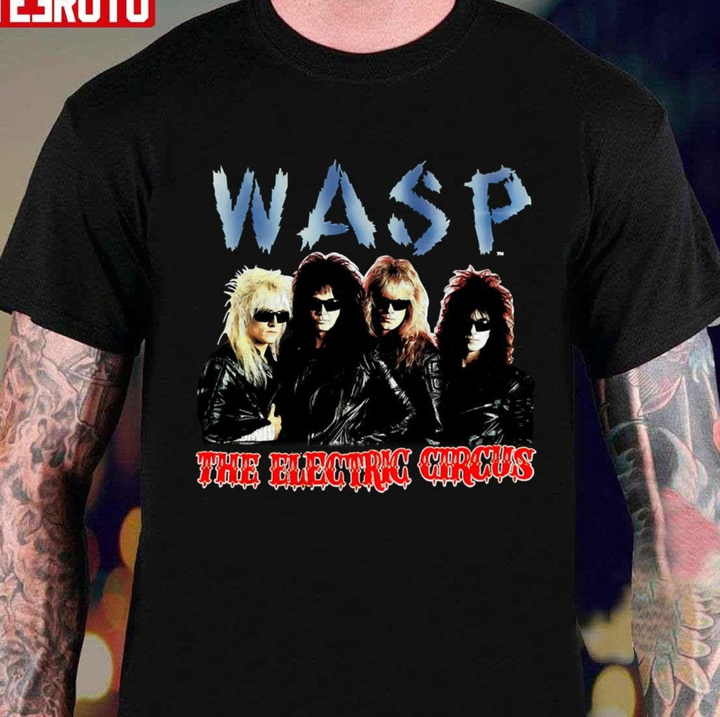 Band Wasp 1987 The Electric Circus Tour Concert Unisex T-shirt