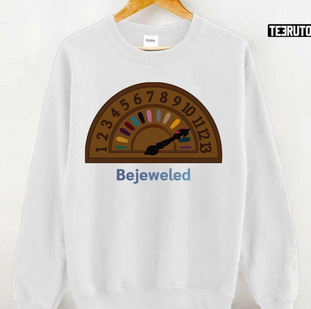 Bejeweled Vintage Hall Indicator With All Taylor Swft Albums Midnights Unisex T-shirt