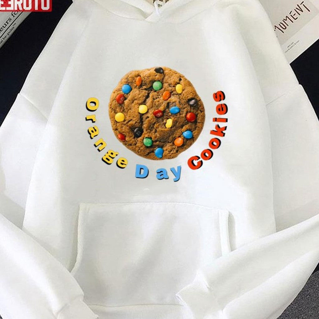 Orange Day Cookies Design Unisex Hoodie