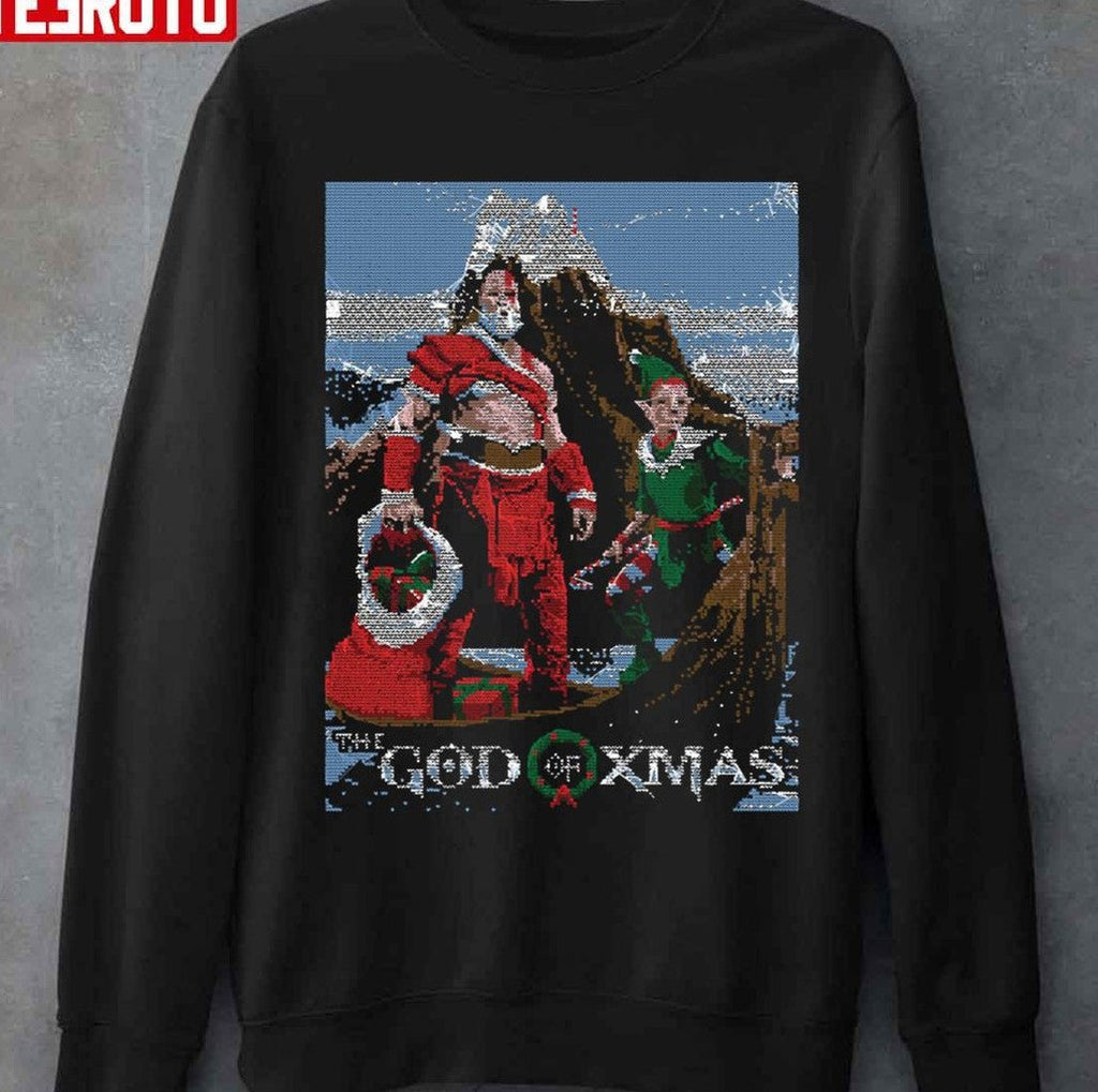 The God Of Xmas God Of War Ragnarok Christmas Unisex Sweatshirt