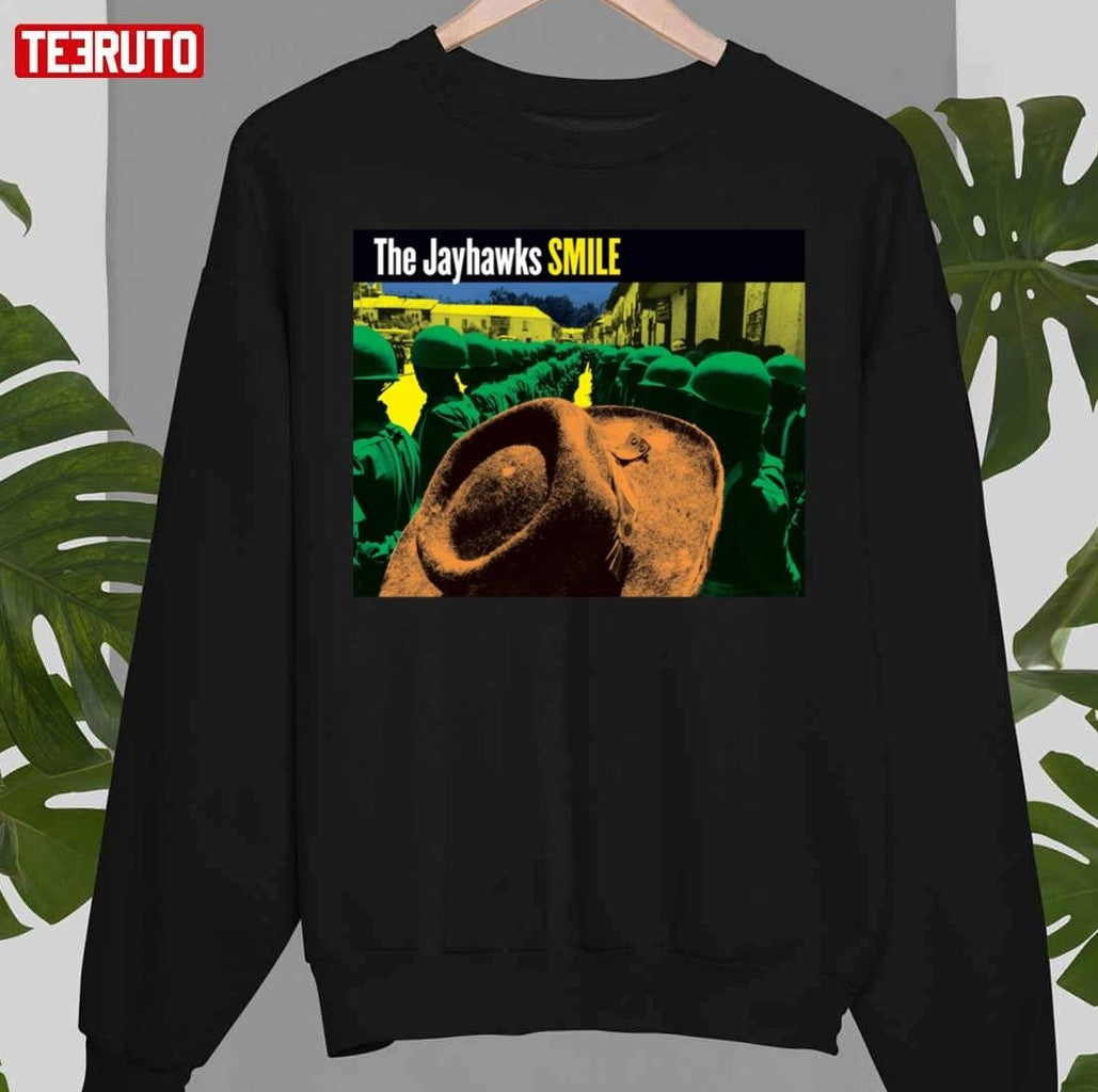 Smile From The Jayhawks Green Line Unisex T-Shirt