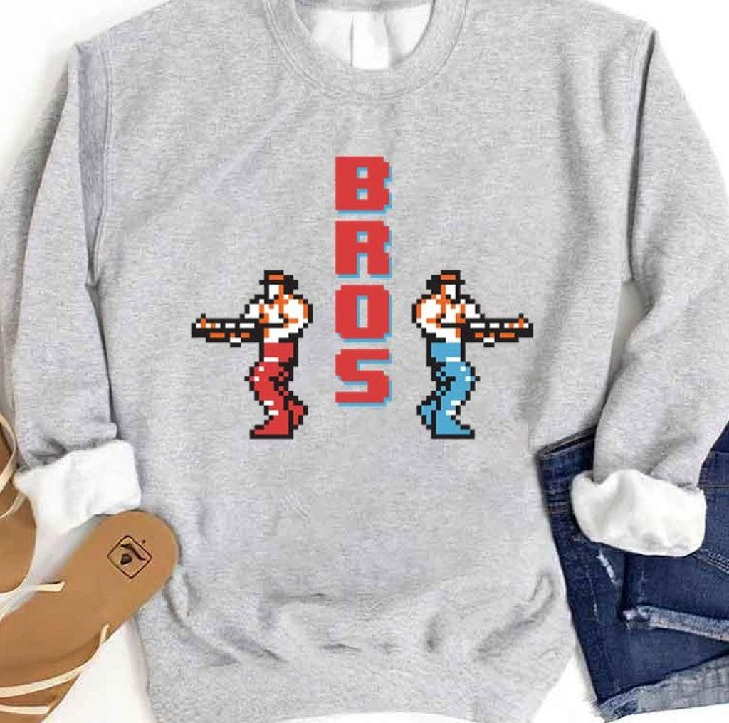 8 Bit Contra Bros Game 90s Unisex Sweatshirt