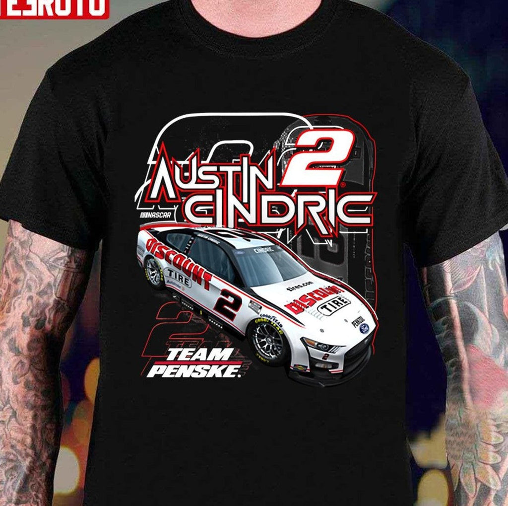 No 2 Austin Cindric Team Penske Car Unisex T-shirt