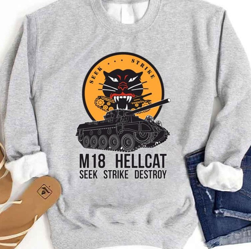 Seek Strike Destroy M18 Hellcat Another Tower Sweatshirt
