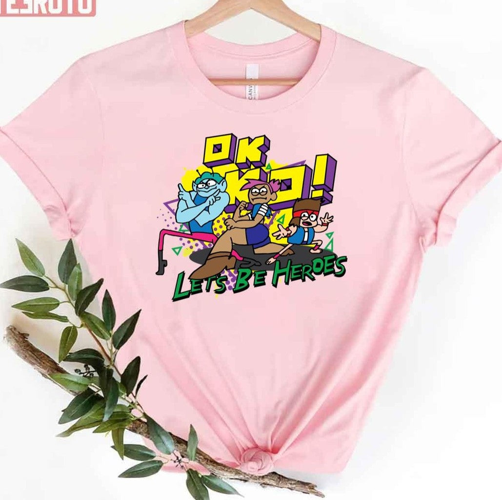 Ok Ko Let's Be Heroes Funny Cartoon Artwork Unisex T-shirt
