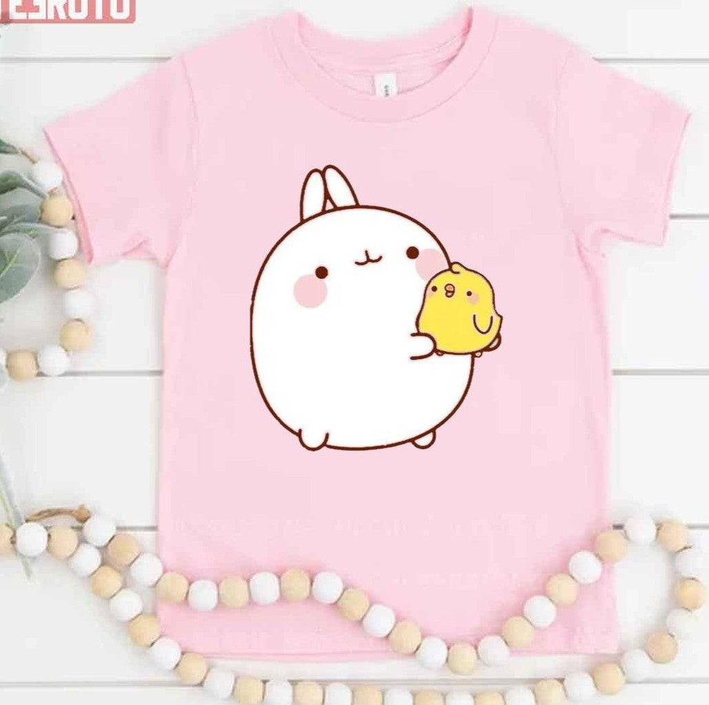 Molang And A Little Friend Piu Piu Unisex T-Shirt