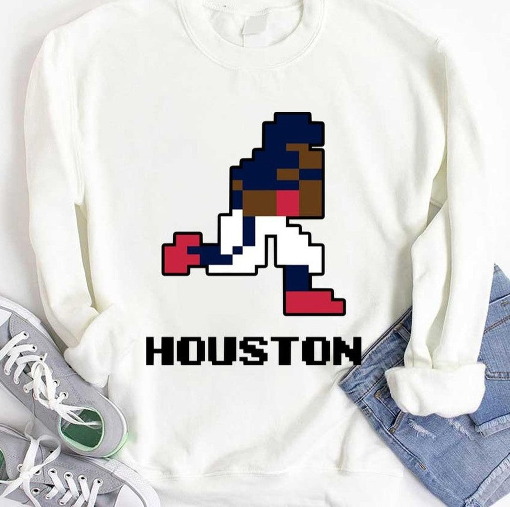 8 Bit Watson Houston Football Unisex Hoodie