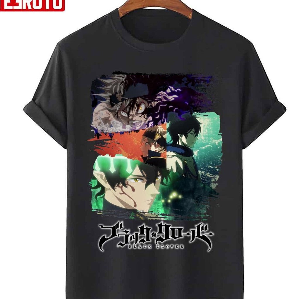 Asta And Yuno Black Clover Black Unisex Sweatshirt
